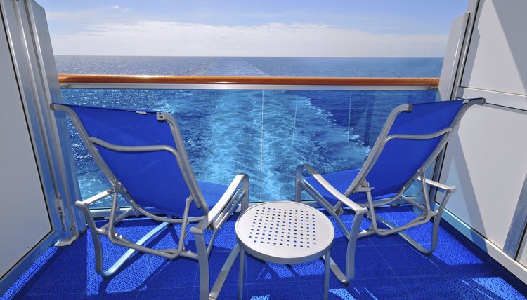 Two Empty Chairs on a Cruise Ship Balcony