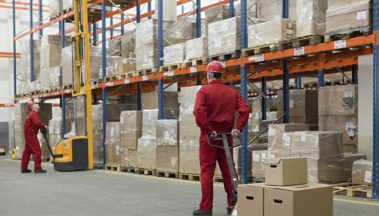 Workers in storehouse