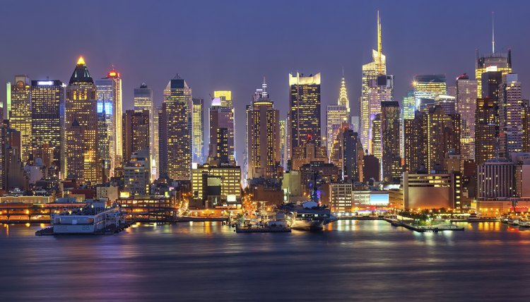 Manhattan at night