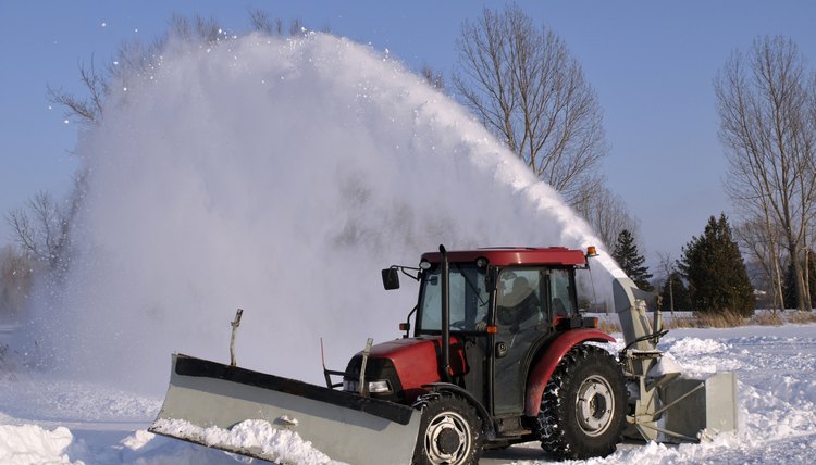 Tractor snow blower