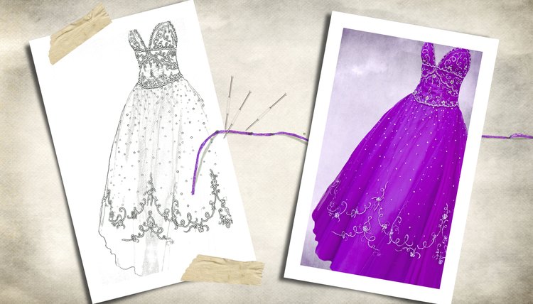 evening gown sketch
