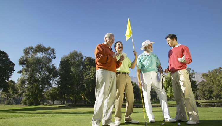 The handicap system allows players of all levels to play against each other in a fair match in golf.