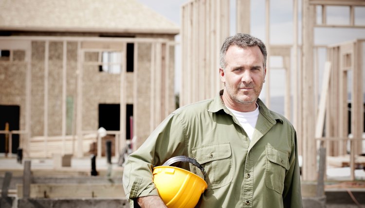 Rugged Male Construction Worker