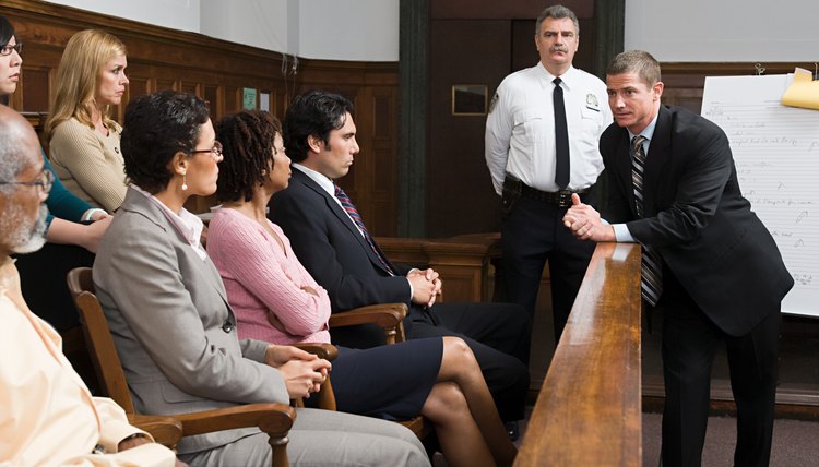 A lawyer and the jury