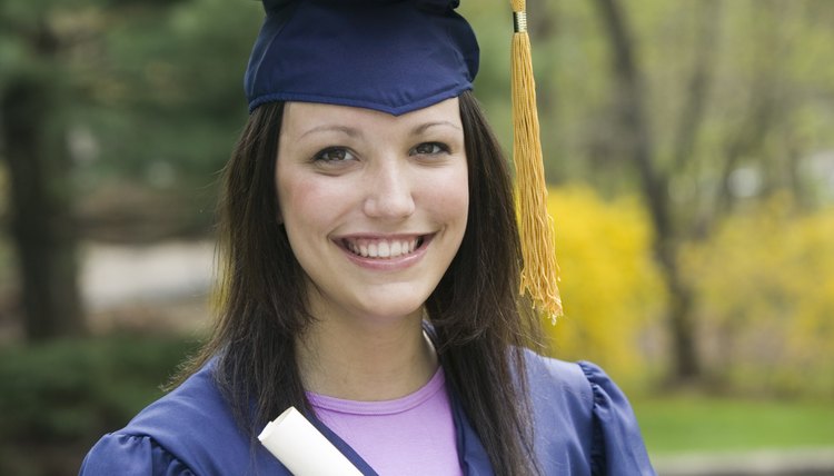 Graduate smiling