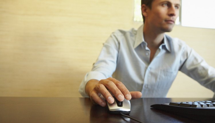 Man Using Computer