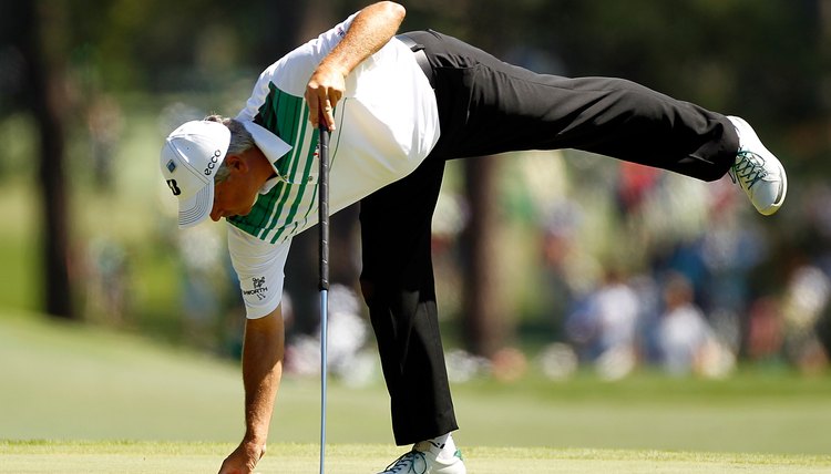 Fred Couples wore casual-looking shoes at the 2012 Masters.
