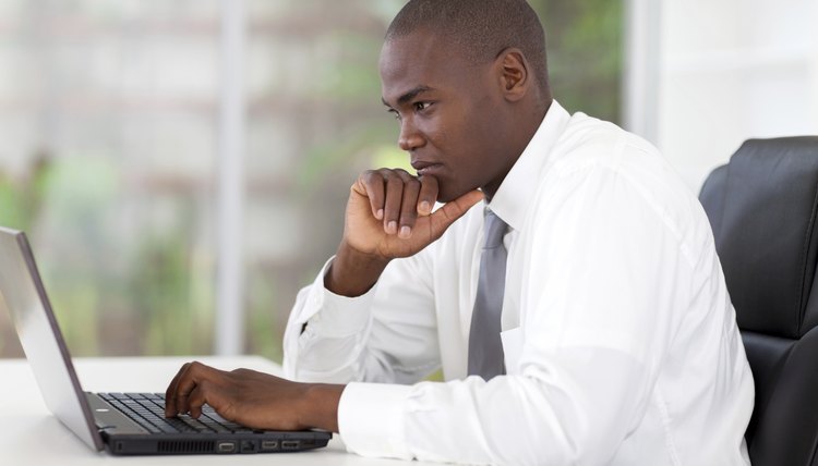 thoughtful young african american businessman