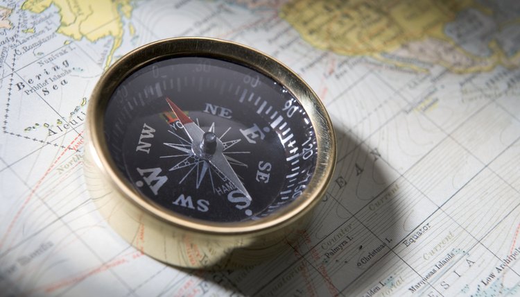 Compass On A Map