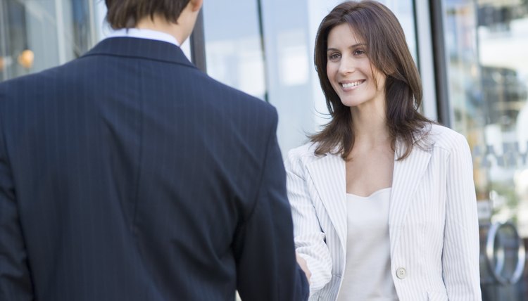 Businesspeople shaking hands