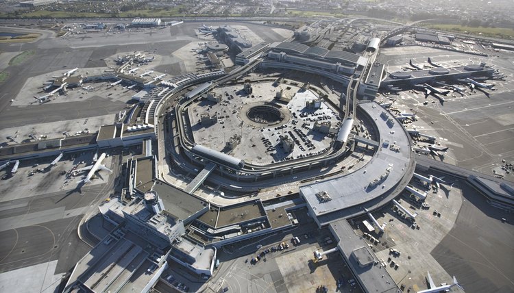 Aerial view of San Francisco International Airport