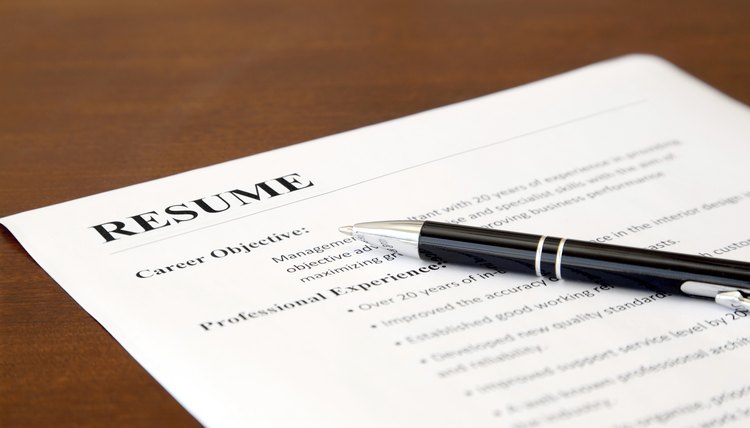 Resume on the Table