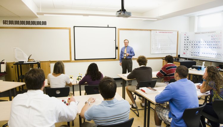 Students in a classroom