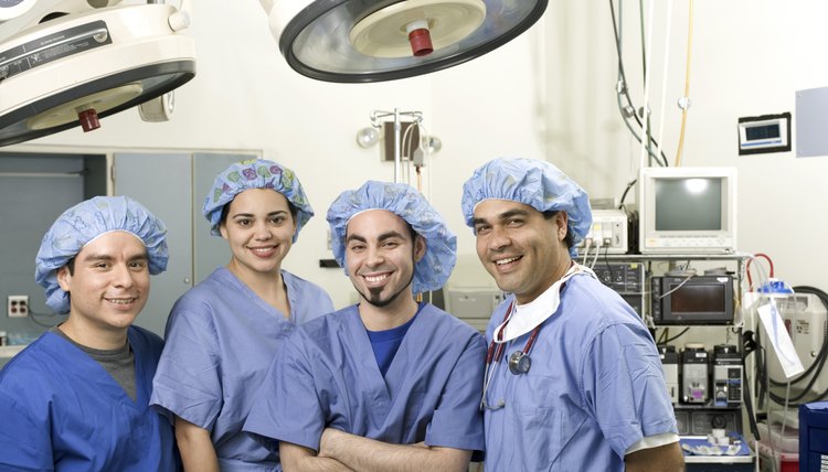 Healthcare professionals in surgery