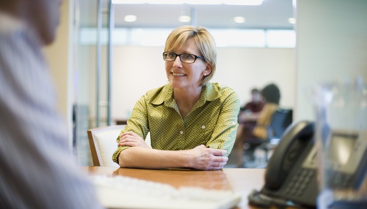 Businesswoman Meeting with Businessman