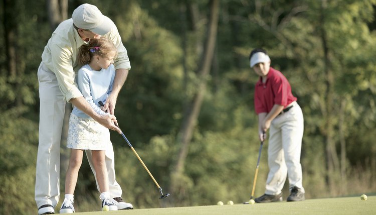 Teaching children how to play golf is much different than teaching adults.