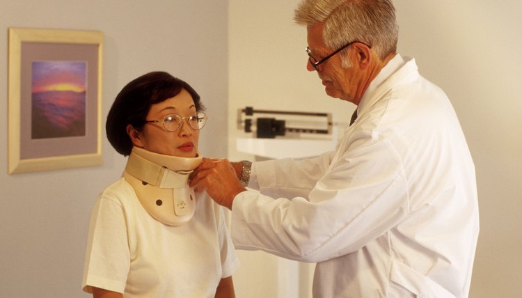 Doctor with patient