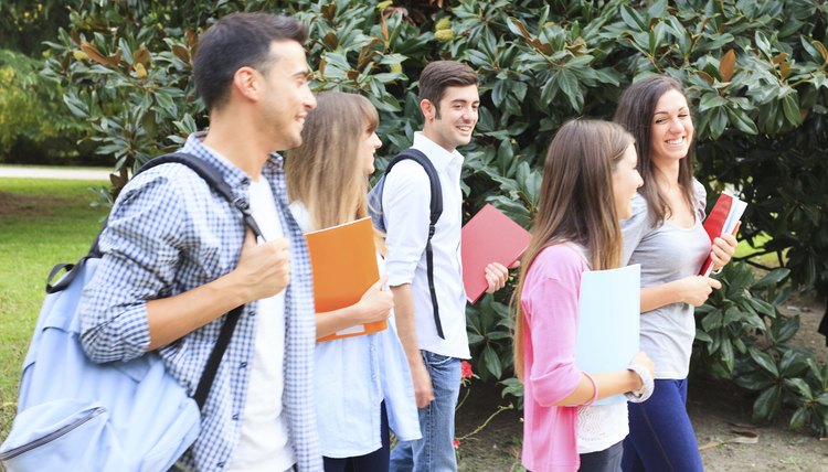 Students walking outdoor