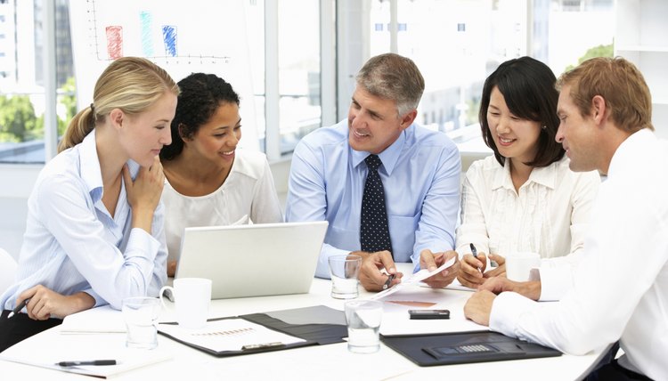 Business meeting in an office