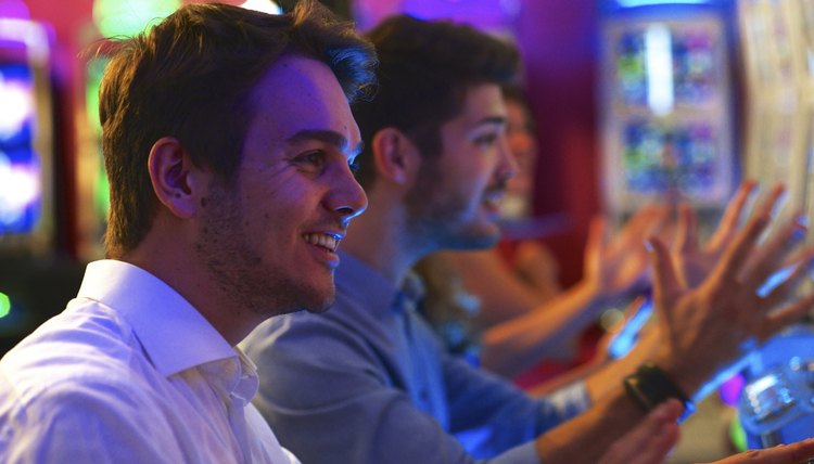 Group of friends at the casino