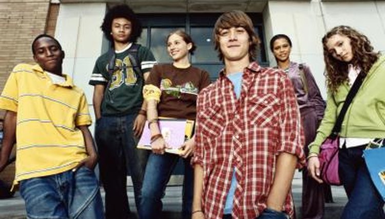 Diverse group of students