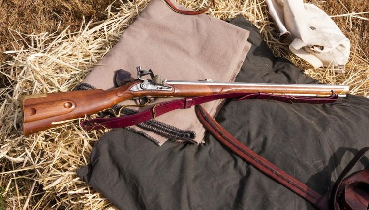 A Civil War rifle.