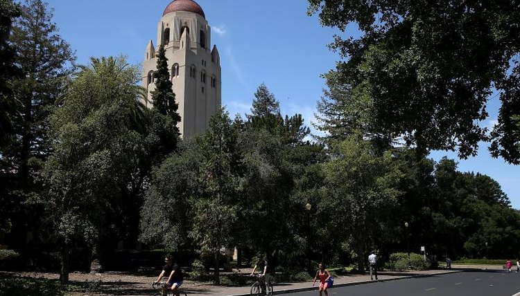 Hoover Tower on the Stanford University campus