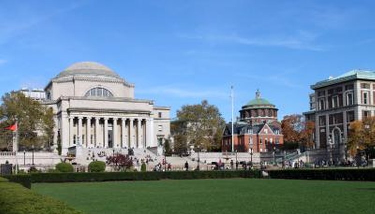 The Columbia University campus on a sunny day