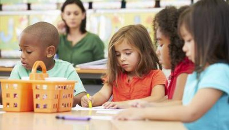 Have the students color the shapes and cut them out.