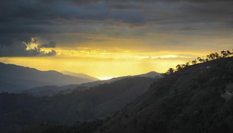 Mountains outside of Port-au-Prince, Haiti.