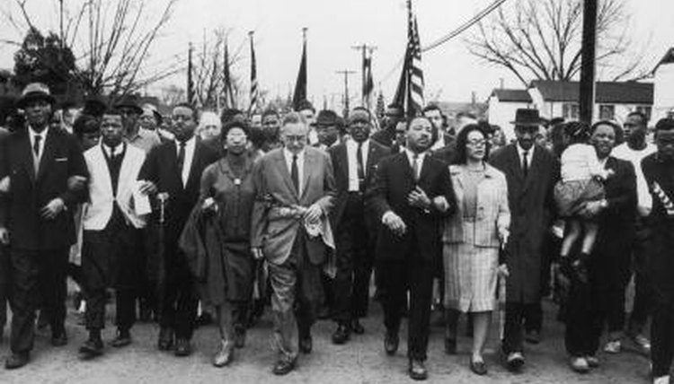 Martin Luther King, Jr. leading March