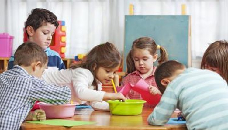 Separate the children into small groups.