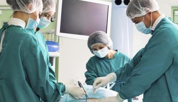 Image of a surgical team in an operating room.
