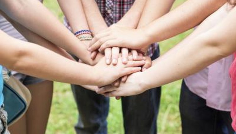 To create your web, ask the students to stand in a circle.