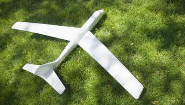 A model airplane can be used with a testable science project.