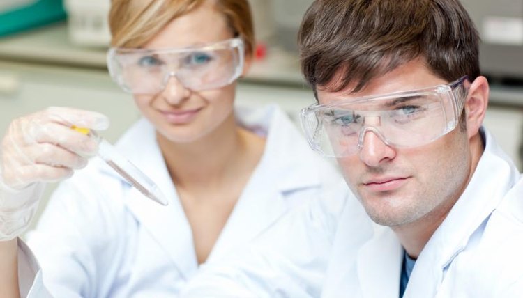 Students in Pharmacy school.