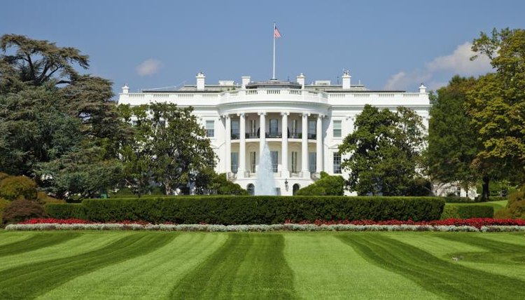 The white house in Washington, DC