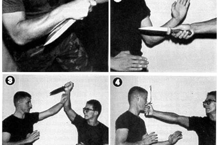 Técnicas militares con cuchillo de combate.