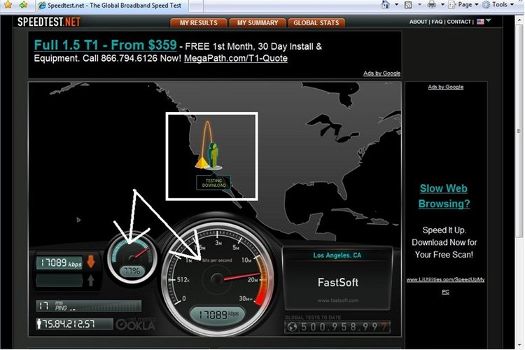 Cómo probar la velocidad de conexión a Internet utilizando speedtest.net (En 3 Pasos)