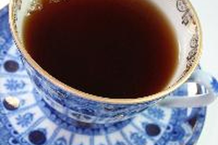 Al igual que el café, el té negro produce un efecto ácido.