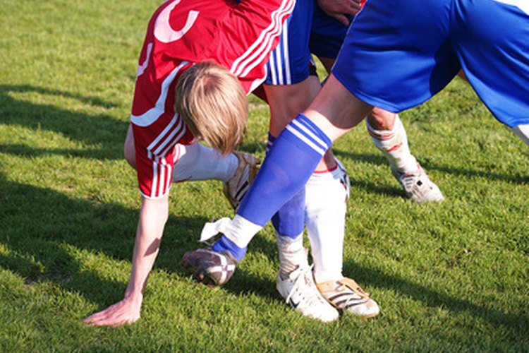 Jugadores de fútbol.