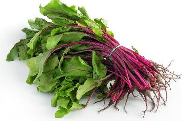 Las hojas de la remolacha son una excelente fuente de vitamina A.