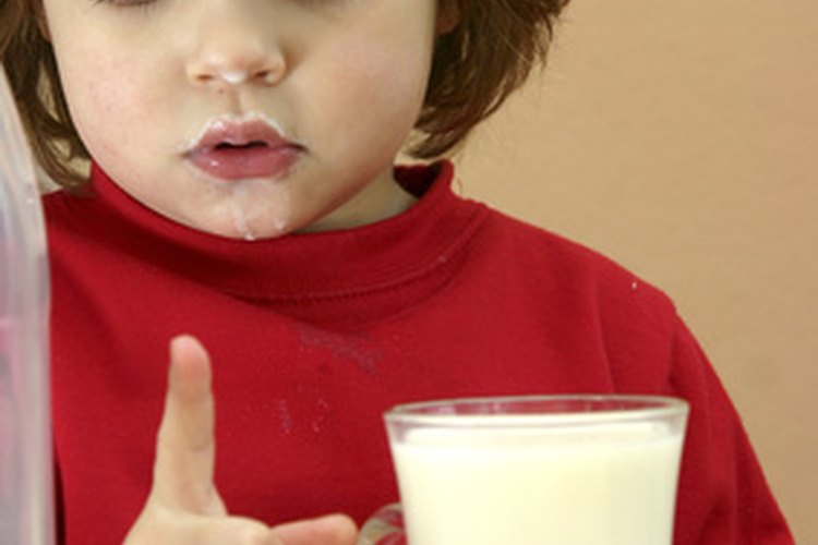 Alergia a la leche en infantes.
