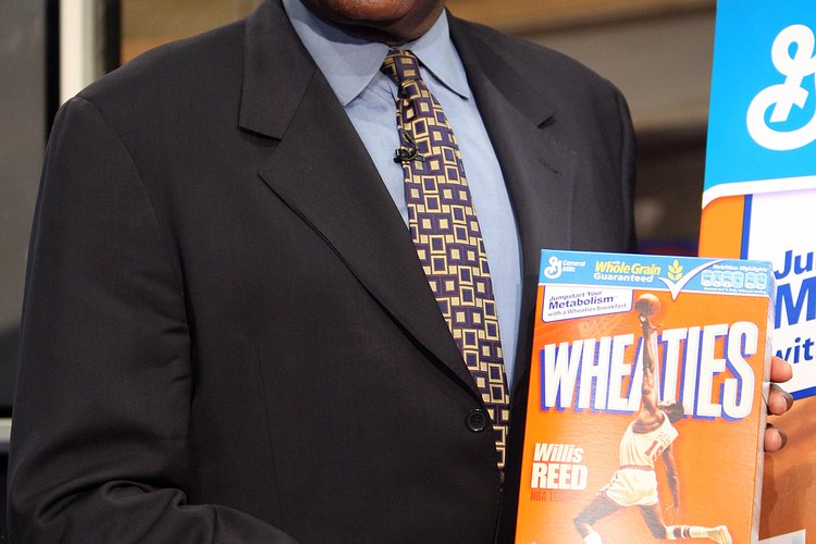 Las estrellas del deporte como el ex jugador de la NBA Willis Reed a menudo aparecen en las cajas de Wheaties.