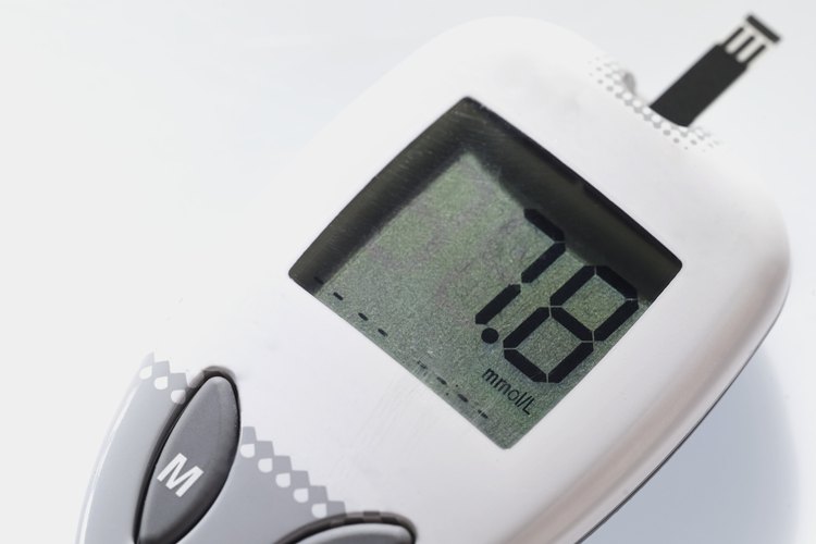 Un monitor de glucosa en sangre.