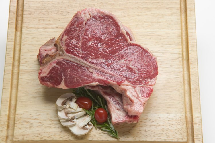 El corte de chuletón tiene una forma de T.