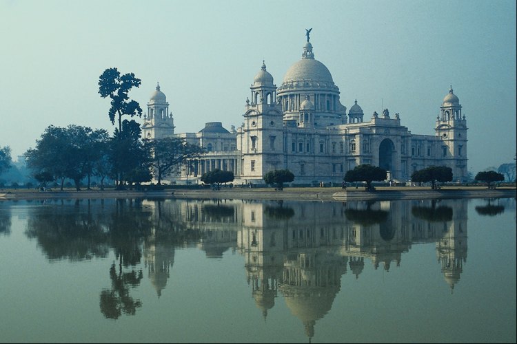 El Victoria Memorial es uno de los tantos edificios británicos en Calcuta.