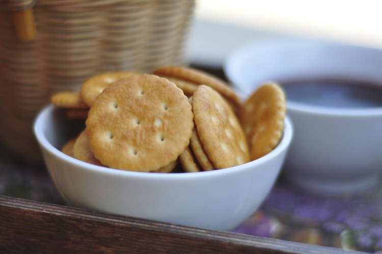 Cuenco de galletas secas.