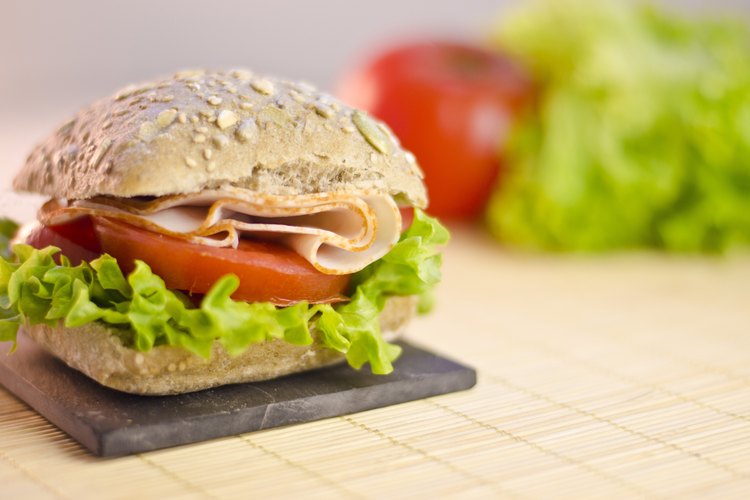 Sándwich de pavo.