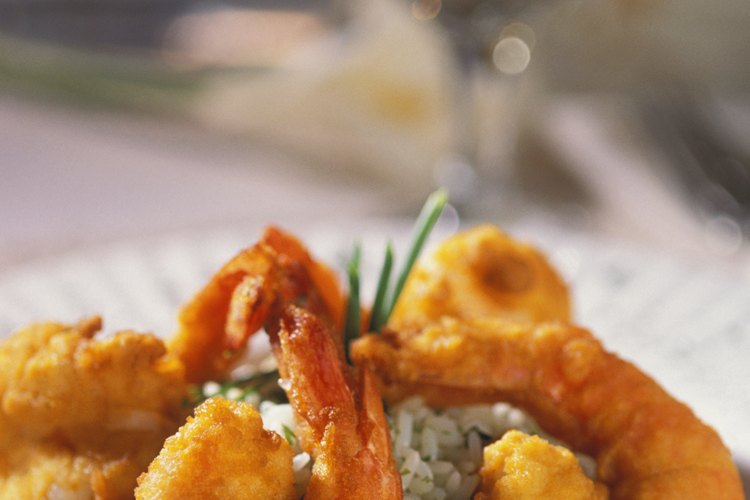 Los camarones fritos son muy ricos en grasas.